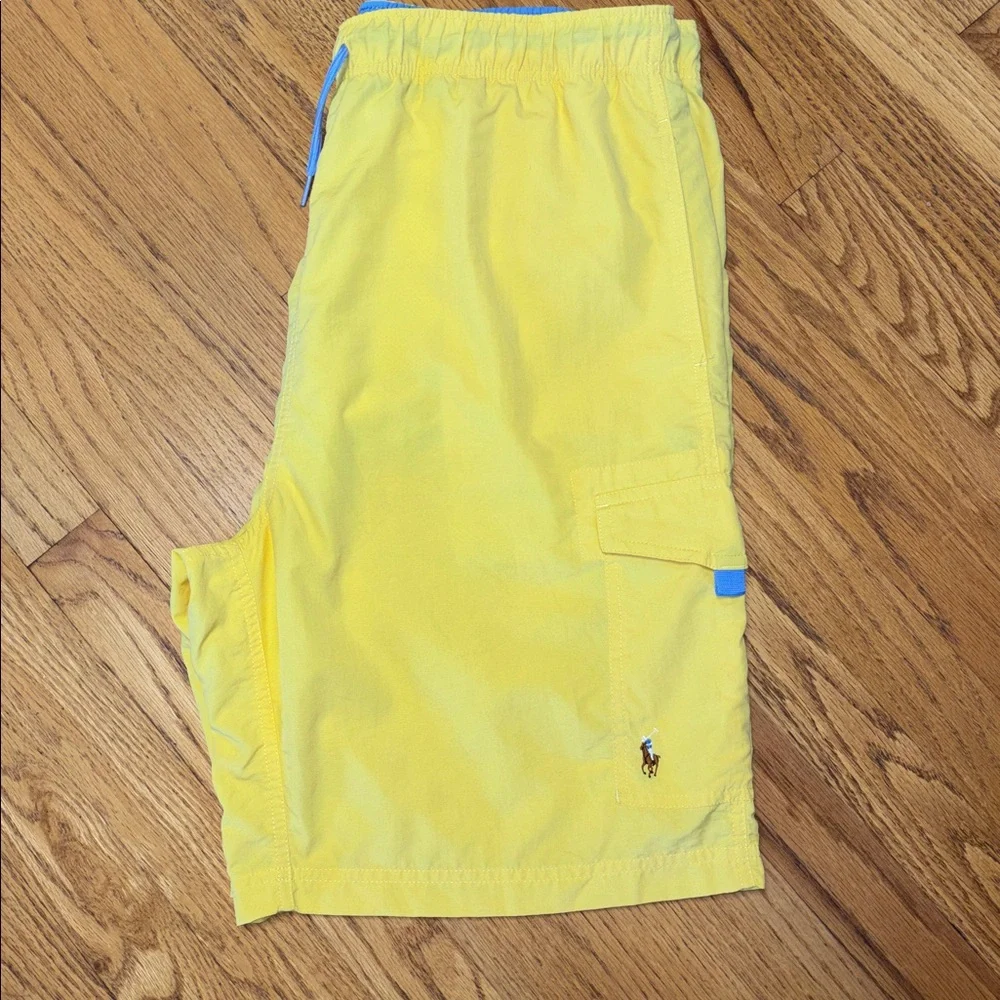 Polo Ralph Lauren Traveler Classic w/Cargo Pocket Yellow Swim Trunk/Short Large